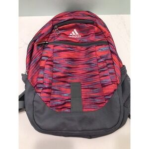 Adidas Load Spring Stipes Backpack School Bag Gray Pink‎ Orange Blue